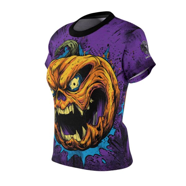 Evil Jack O' Lantern II Pop 60's Art Style Tee Women's (AOP) - Image 6