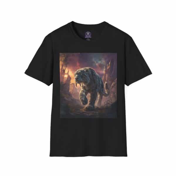 Prehistoric Smilodon aka Sabre-Tooth Tiger II Unisex T-Shirt, Graphic Tee, Unique Gift, Casual Wear