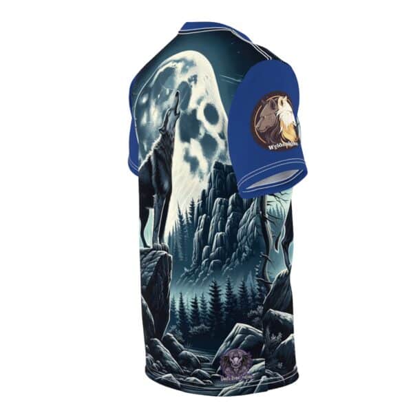 Wolf Howling WD-D001 By Wyldesigns Unisex Cut & Sew Tee (AOP) - Image 18