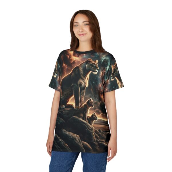 Lioness & Cubs WD-D010 By Wyldesigns Unisex Cut & Sew Tee (AOP) - Image 9