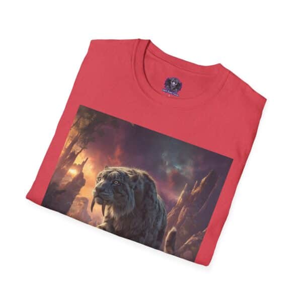 Prehistoric Smilodon aka Sabre-Tooth Tiger II Unisex T-Shirt, Graphic Tee, Unique Gift, Casual Wear - Image 52
