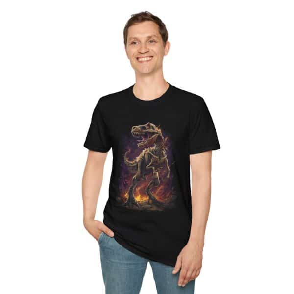 Skeleton T-Rex Unisex T-Shirt, Funny Graphic Tee, Unique Gift, Casual Wear, Tyrannosaurus - Image 6