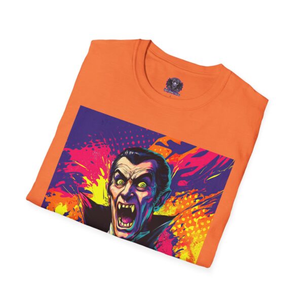 Dracula Pop Art 60's Style Unisex T-Shirt - Image 44