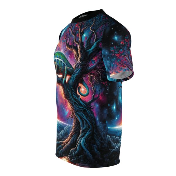 Cosmic Chameleon WD-D004 By Wyldesigns Unisex Cut & Sew Tee (AOP) - Image 3