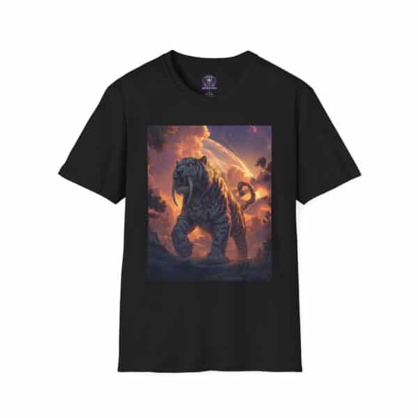 Prehistoric Smilodon aka Sabre-Tooth Tiger IV Unisex T-Shirt, Graphic Tee, Unique Gift, Casual Wear