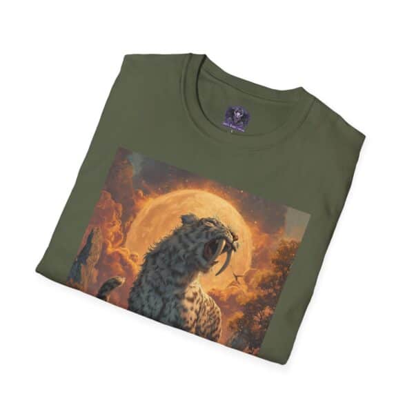 Prehistoric Smilodon aka Sabre-Tooth Tiger VII Unisex T-Shirt, Graphic Tee, Unique Gift, Casual Wear - Image 28