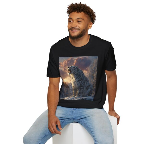 Snow Leopard III By Wyldesigns Unisex T-Shirt - Image 5