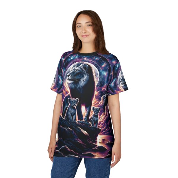 Cosmic Lion Family WD-D006 By Wyldesigns Unisex Cut & Sew Tee (AOP) - Image 9