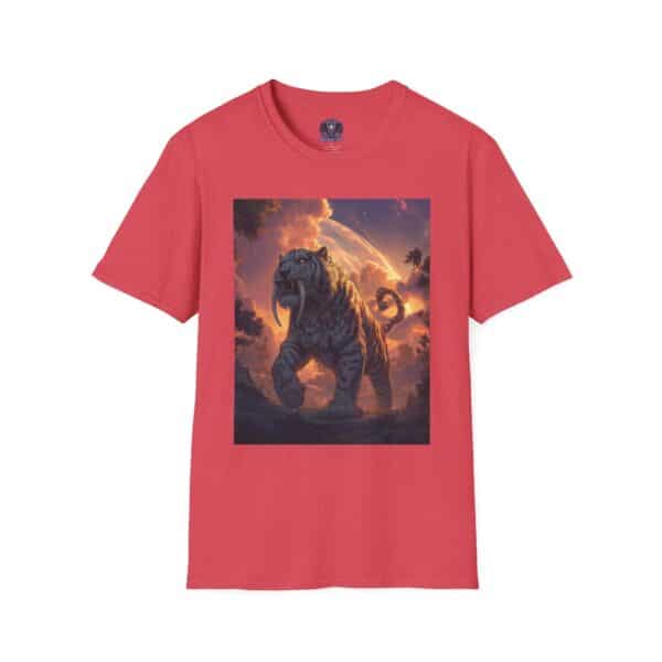 Prehistoric Smilodon aka Sabre-Tooth Tiger IV Unisex T-Shirt, Graphic Tee, Unique Gift, Casual Wear - Image 49