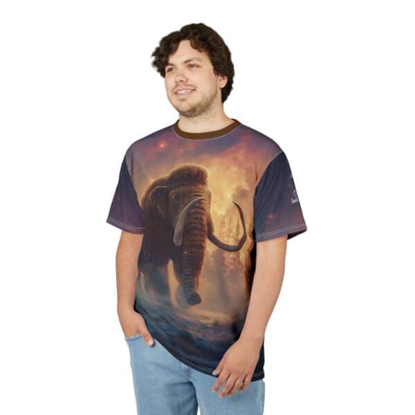 Prehistoric Wooly Mammoth Mastodon Unisex Tee (AOP) - Image 30