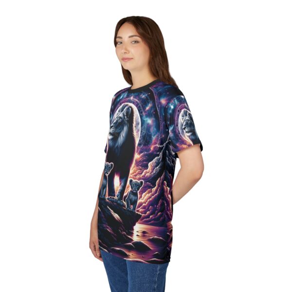 Cosmic Lion Family WD-D006 By Wyldesigns Unisex Cut & Sew Tee (AOP) - Image 12