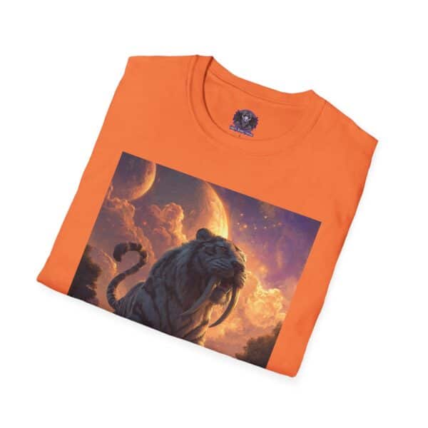 Prehistoric Smilodon aka Sabre-Tooth Tiger III Unisex T-Shirt, Graphic Tee, Unique Gift, Casual Wear - Image 12