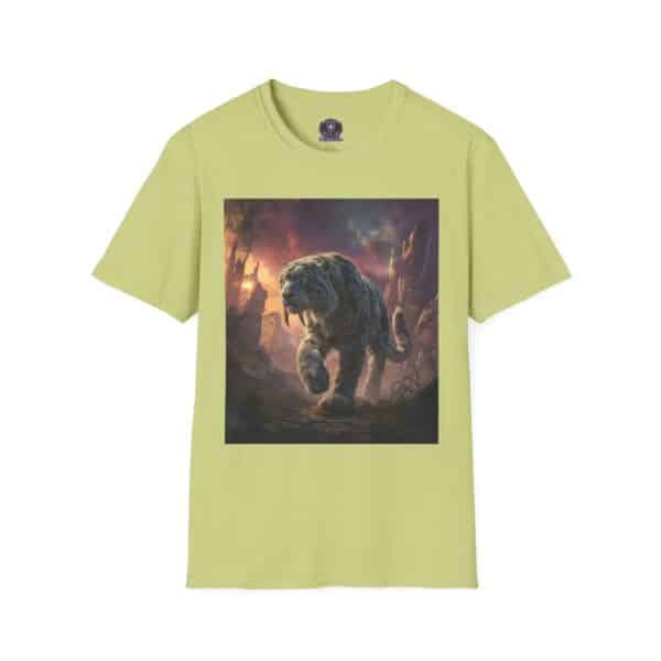 Prehistoric Smilodon aka Sabre-Tooth Tiger II Unisex T-Shirt, Graphic Tee, Unique Gift, Casual Wear - Image 21