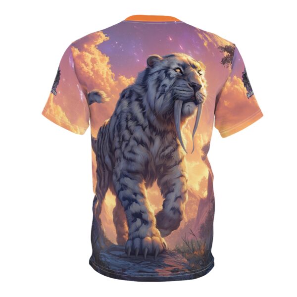 Prehistoric Smilodon aka Sabre-Tooth Tiger VI Unisex Tee (AOP) - Image 22