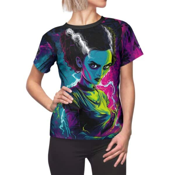 Bride Of Frankenstein Pop 60's Art Style Tee Women's (AOP) - Image 8