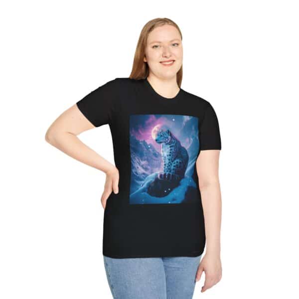 Snow Leopard II By Wyldesigns Unisex T-Shirt - Image 8
