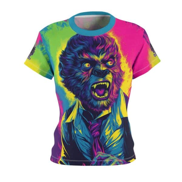 The Wolfman II Pop 60's Art Style Tee Women's (AOP) - Image 2