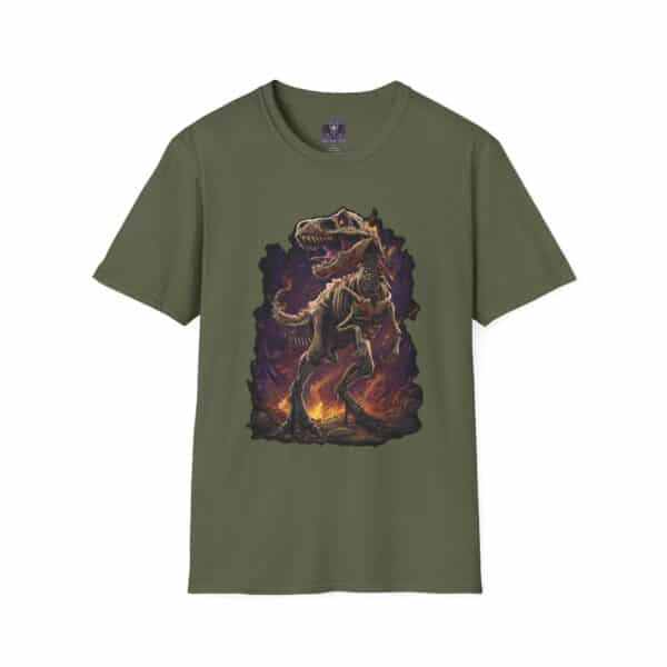 Skeleton T-Rex Unisex T-Shirt, Funny Graphic Tee, Unique Gift, Casual Wear, Tyrannosaurus - Image 25