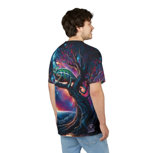 Cosmic Chameleon WD-D004 By Wyldesigns Unisex Cut & Sew Tee (AOP) - Image 9