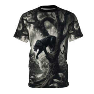Black Panther WD-D003 By Wyldesigns Unisex Cut & Sew Tee (AOP)