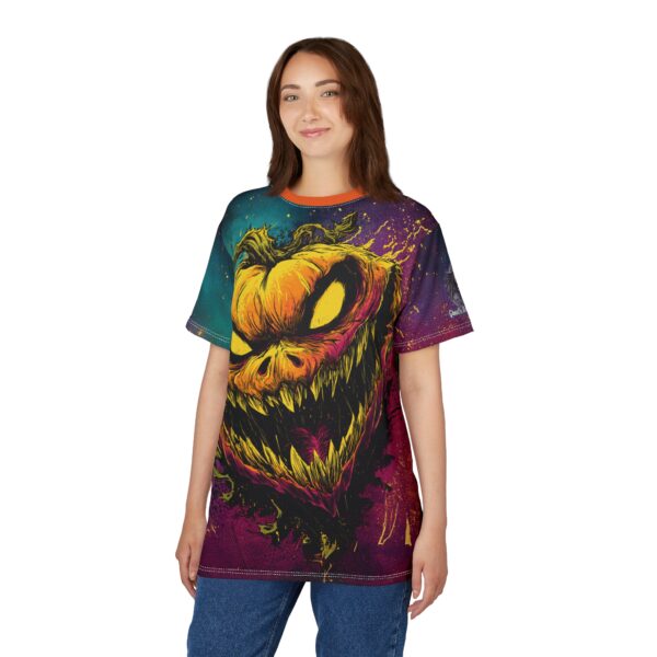 Evil Jack O' Lantern I Pop 60's Art Style Tee Unisex (AOP) - Image 31