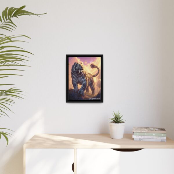 Prehistoric Smilodon aka Sabre-Tooth Tiger I Matte Canvas, Black Frame - Image 3