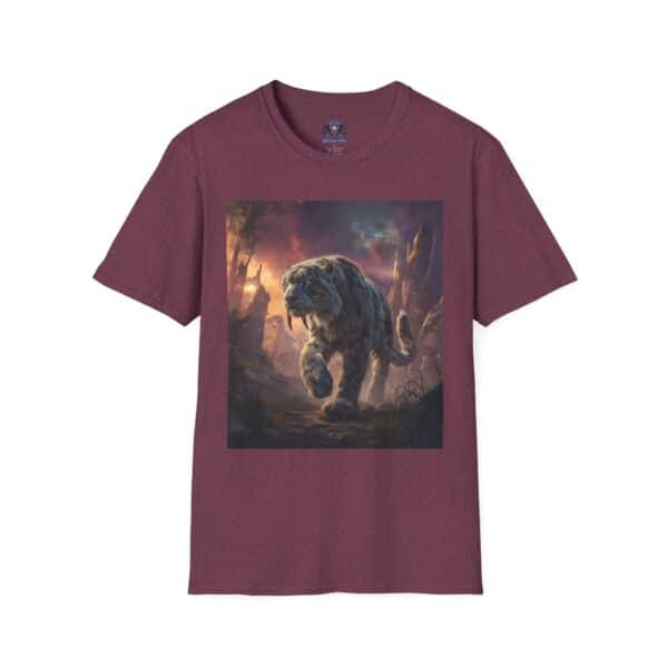 Prehistoric Smilodon aka Sabre-Tooth Tiger II Unisex T-Shirt, Graphic Tee, Unique Gift, Casual Wear - Image 45