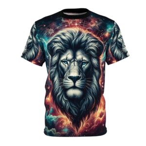 Lion In The Sky WD-D014 By Wyldesigns Unisex Cut & Sew Tee (AOP)