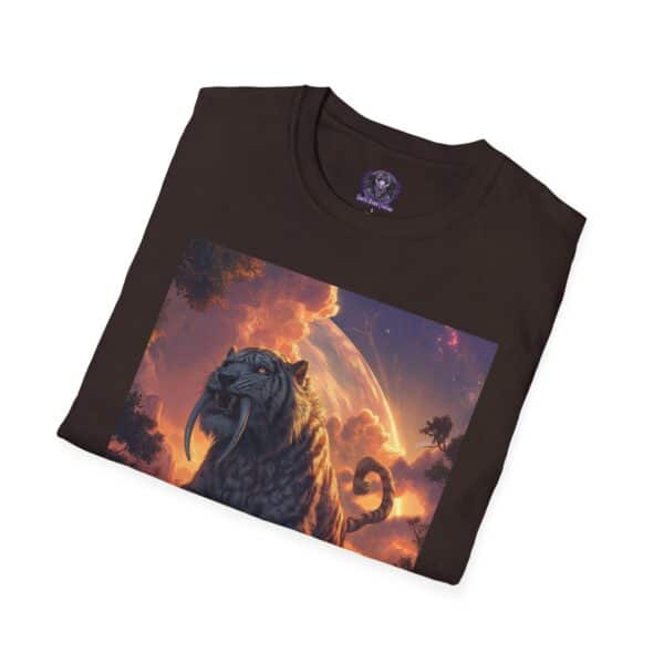 Prehistoric Smilodon aka Sabre-Tooth Tiger IV Unisex T-Shirt, Graphic Tee, Unique Gift, Casual Wear - Image 20