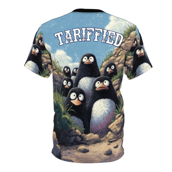 Tariffied Unisex Tee – Tariff Fear Is Real (AOP) - Image 8