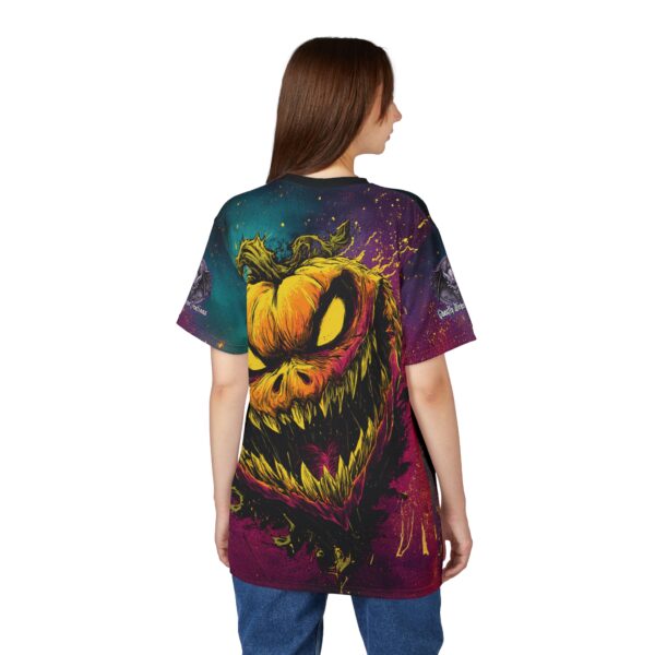 Evil Jack O' Lantern I Pop 60's Art Style Tee Unisex (AOP) - Image 14