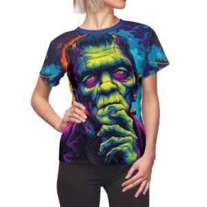 Frankenstein Pop 60's Art Style Tee Women's (AOP)