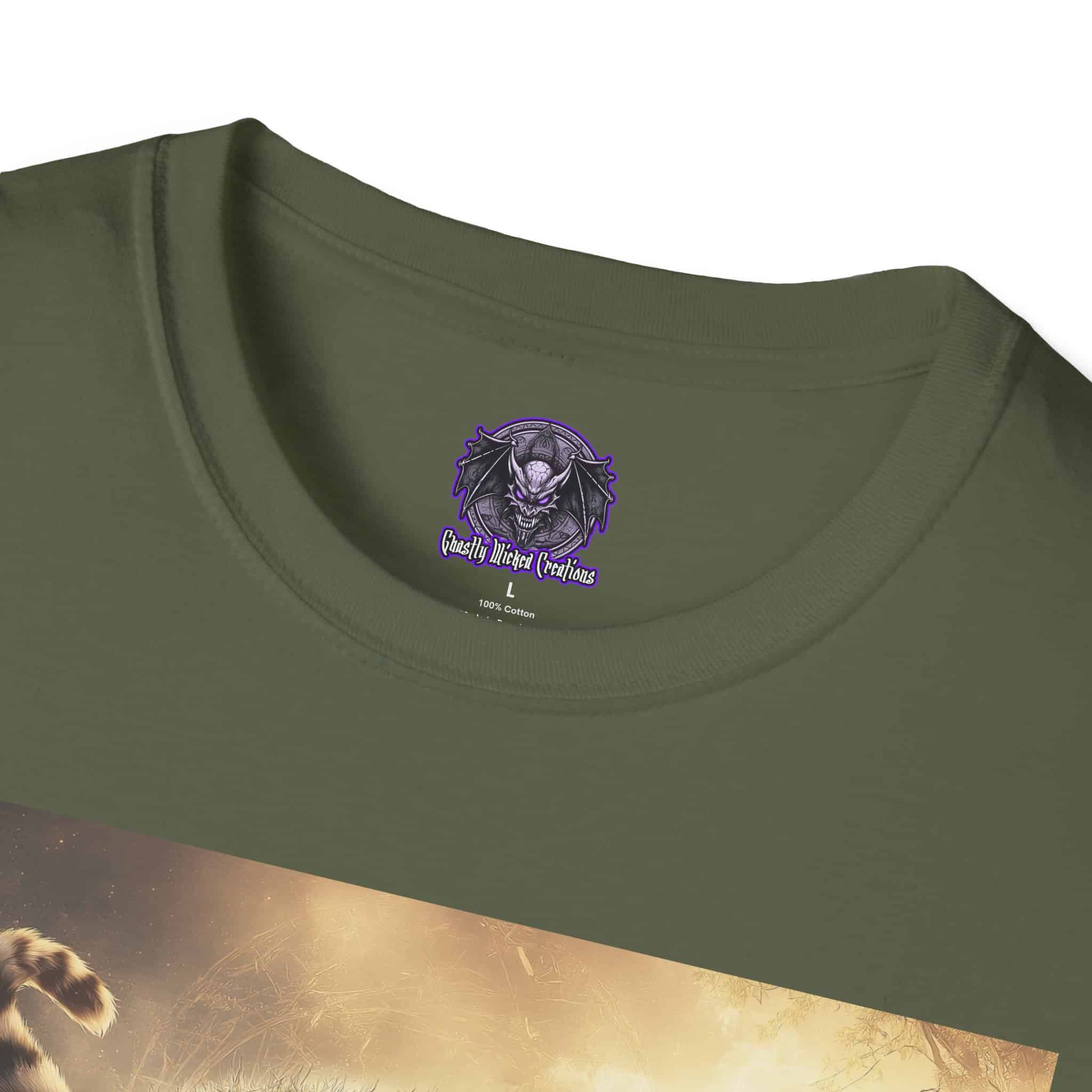 Prehistoric Smilodon aka Sabre-Tooth Tiger VIII Unisex T-Shirt, Graphic Tee, Unique Gift, Casual Wear - Image 27