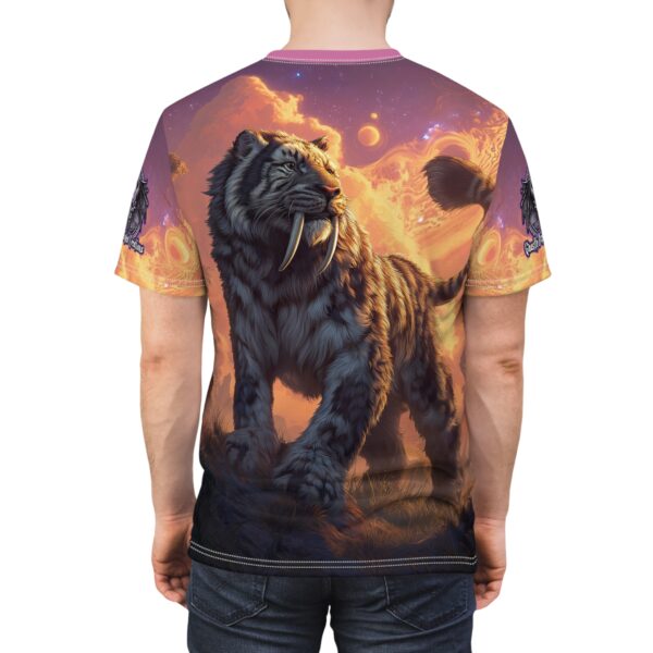 Prehistoric Smilodon aka Sabre-Tooth Tiger  Unisex Tee (AOP) - Image 32