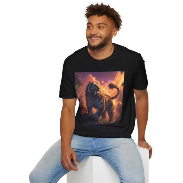 Prehistoric Smilodon aka Sabre-Tooth Tiger I Unisex T-Shirt, Graphic Tee, Unique Gift, Casual Wear - Image 5