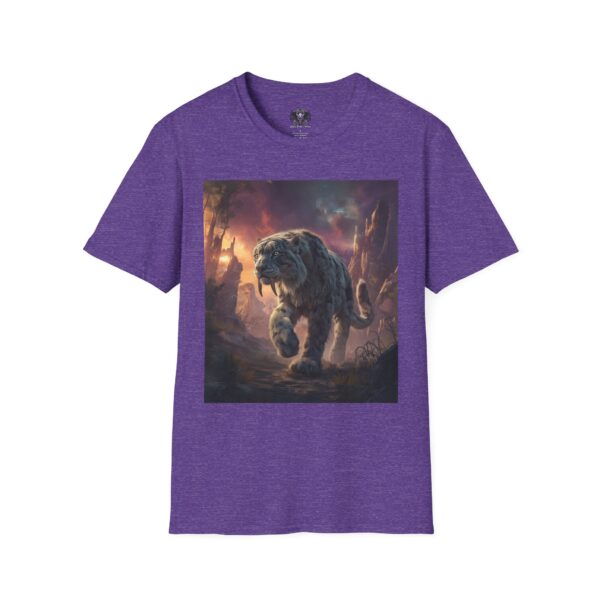 Prehistoric Smilodon aka Sabre-Tooth Tiger II Unisex T-Shirt, Graphic Tee, Unique Gift, Casual Wear - Image 37