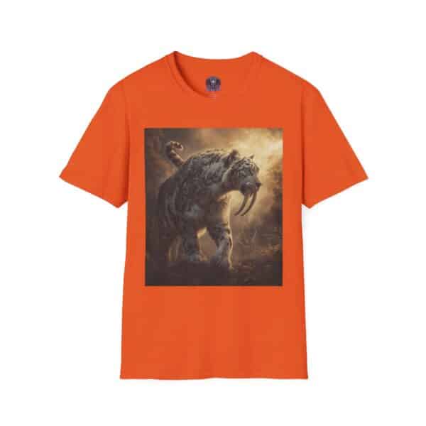 Prehistoric Smilodon aka Sabre-Tooth Tiger VIII Unisex T-Shirt, Graphic Tee, Unique Gift, Casual Wear - Image 13