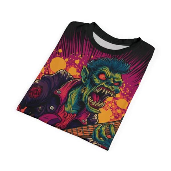 Unisex Tee Zombie Guitarist Monster Pop Art Style 60's (AOP) - Image 20