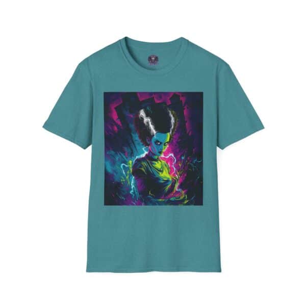 Bride of Frankenstein Pop Art 60's Style Unisex T-Shirt - Image 5