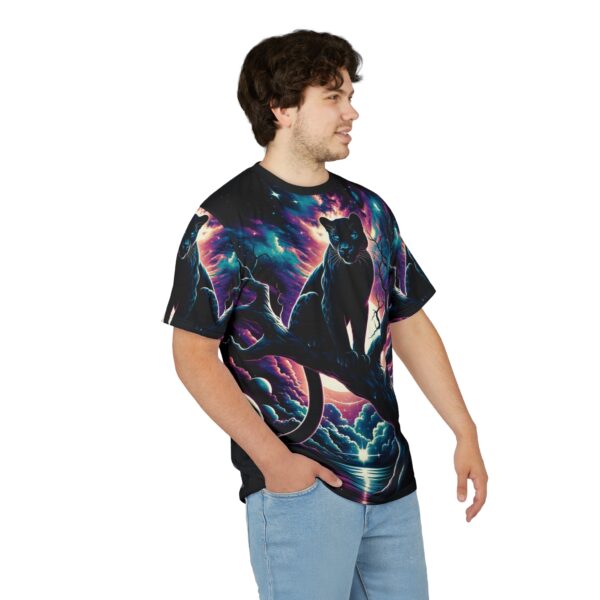 Cosmic Black Panther WD-D009 By Wyldesigns Unisex Cut & Sew Tee (AOP) - Image 11