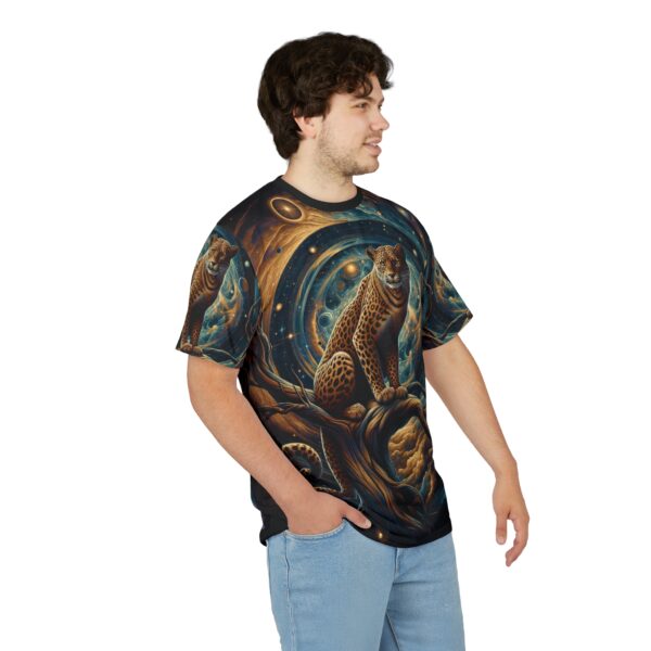 Cosmic Leopard WD-D013 By Wyldesigns Unisex Cut & Sew Tee (AOP) - Image 11