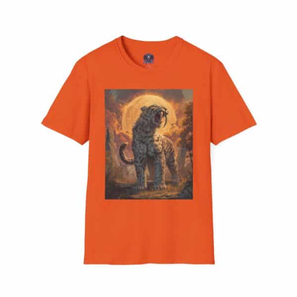 Prehistoric Smilodon aka Sabre-Tooth Tiger VII Unisex T-Shirt, Graphic Tee, Unique Gift, Casual Wear - Image 13