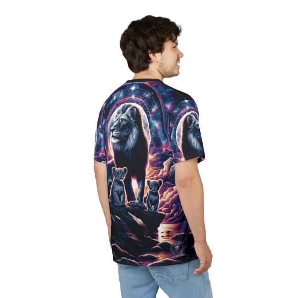 Cosmic Lion Family WD-D006 By Wyldesigns Unisex Cut & Sew Tee (AOP) - Image 7