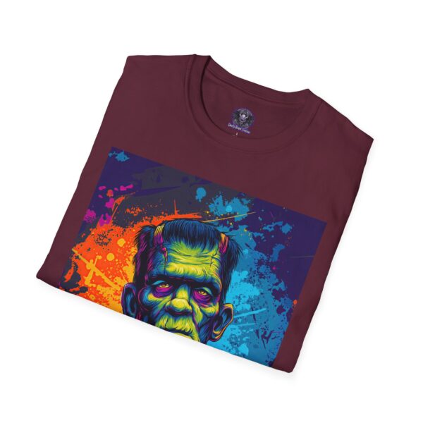Frankenstein Pop Art 60's Style Unisex T-Shirt - Image 20