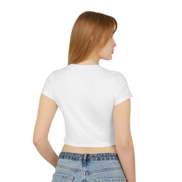Skeletal T-Rex Women's Baby Tee | Cute Graphic Shirt, Trendy Crop Top, Tyrannosaurus - Image 16