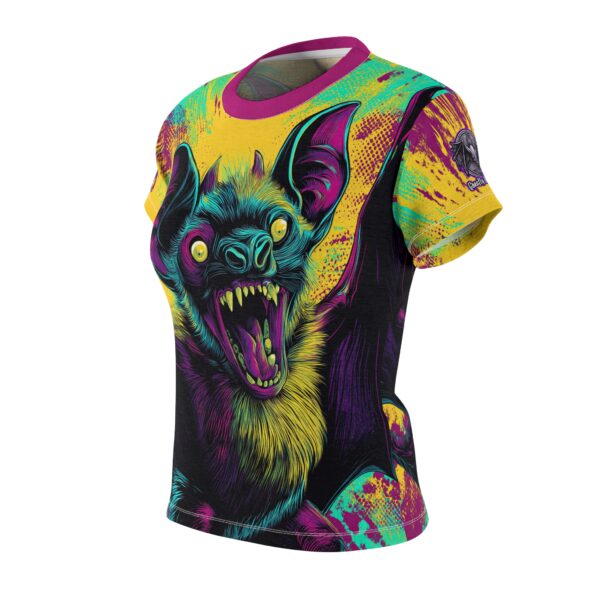 Vampire Bat Pop Art Style 60's Women's Tee (AOP) - Image 3