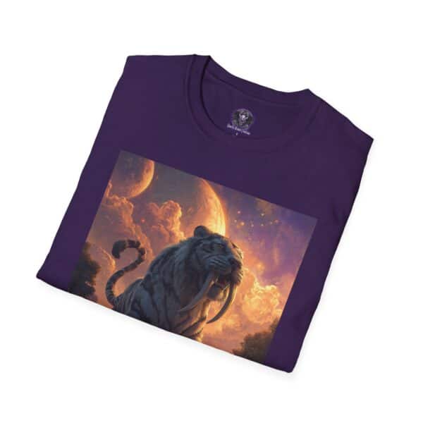 Prehistoric Smilodon aka Sabre-Tooth Tiger III Unisex T-Shirt, Graphic Tee, Unique Gift, Casual Wear - Image 44