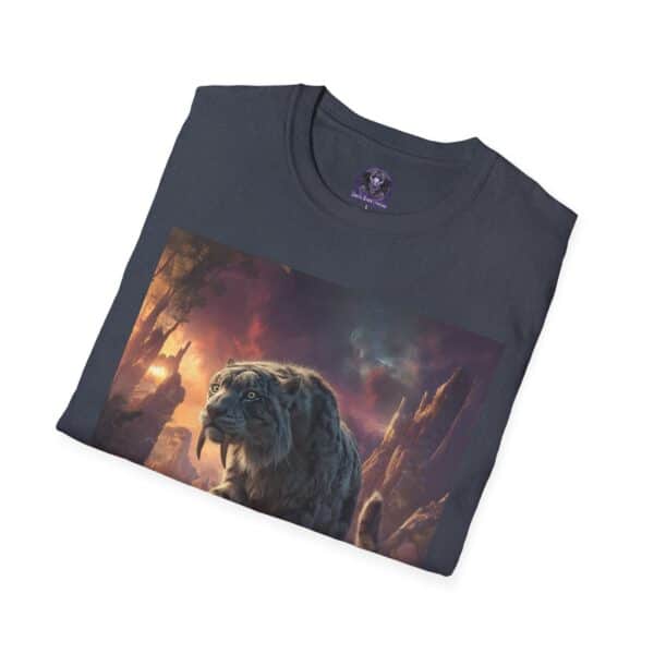 Prehistoric Smilodon aka Sabre-Tooth Tiger II Unisex T-Shirt, Graphic Tee, Unique Gift, Casual Wear - Image 36