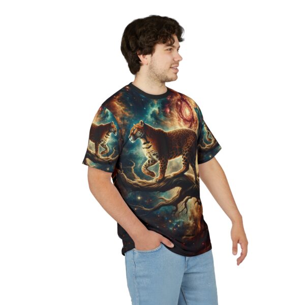 Cosmic Leopard WD-D011 By Wyldesigns Unisex Cut & Sew Tee (AOP) - Image 11