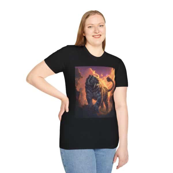 Prehistoric Smilodon aka Sabre-Tooth Tiger I Unisex T-Shirt, Graphic Tee, Unique Gift, Casual Wear - Image 8